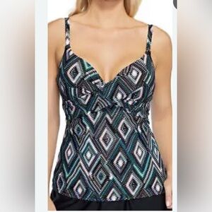 Island Escape Underwire Tankini Top 6